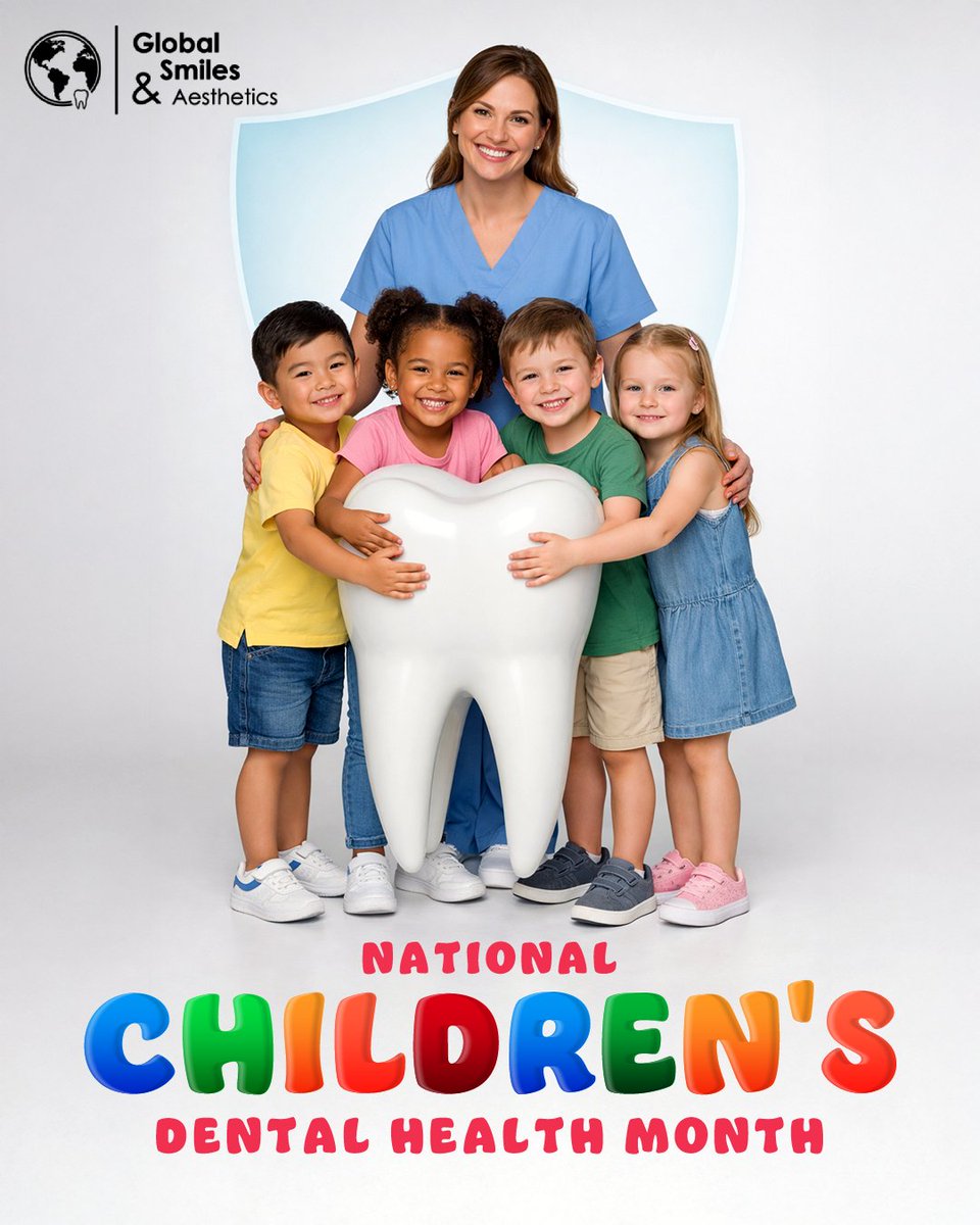 🦷 National Children’s Dental Health Month! 👧👦

#February celebrates little smiles with big #futures 🌟.

#HealthyHabits start early - encourage kids to:
🪥 #Brush + #floss daily
🚰 Drink more #water
🍎 #SnackSmart
👩‍⚕️ Visit the #dentist

#BrightSmiles #SmileStrong