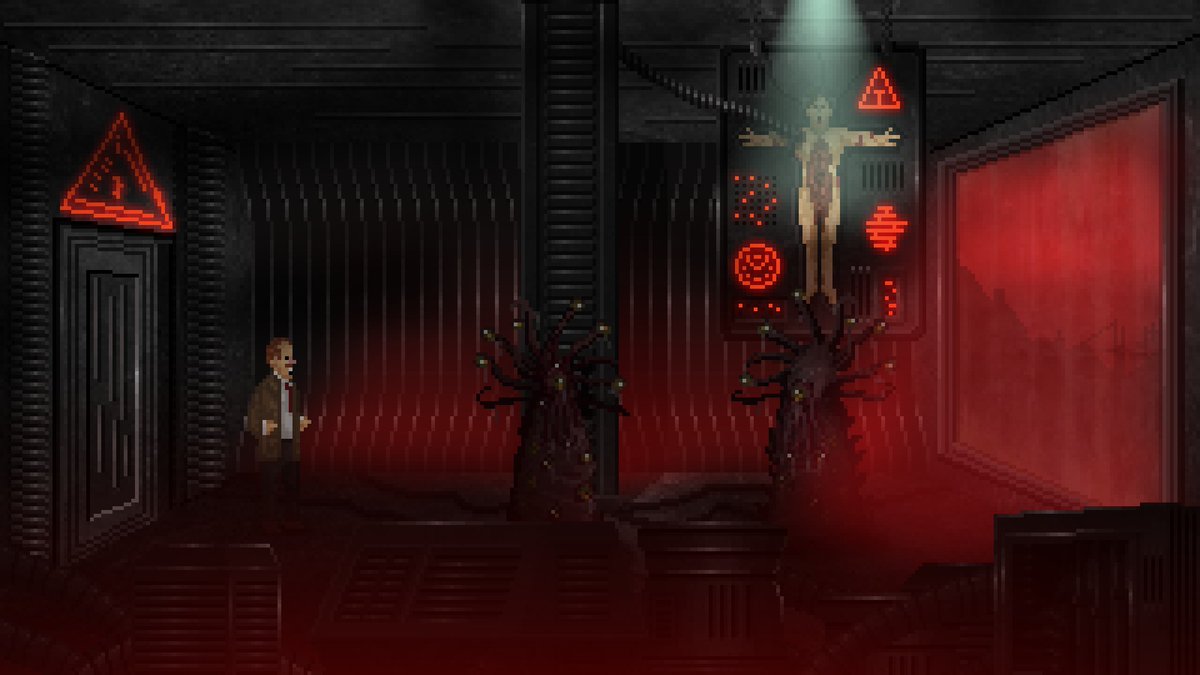 The Dark Rites of Arkham, the Lovecraftian point &amp; click adventure by <a href="/postmodernadv/">Postmodern Adventures</a> is like a warm blanket of nostalgia and madness, presented with pixel gore, jazzy tunes and enough retro charm to make you forget it’s 2026 and not 1996. My review:
gtogg.com/News/en/The_Da…