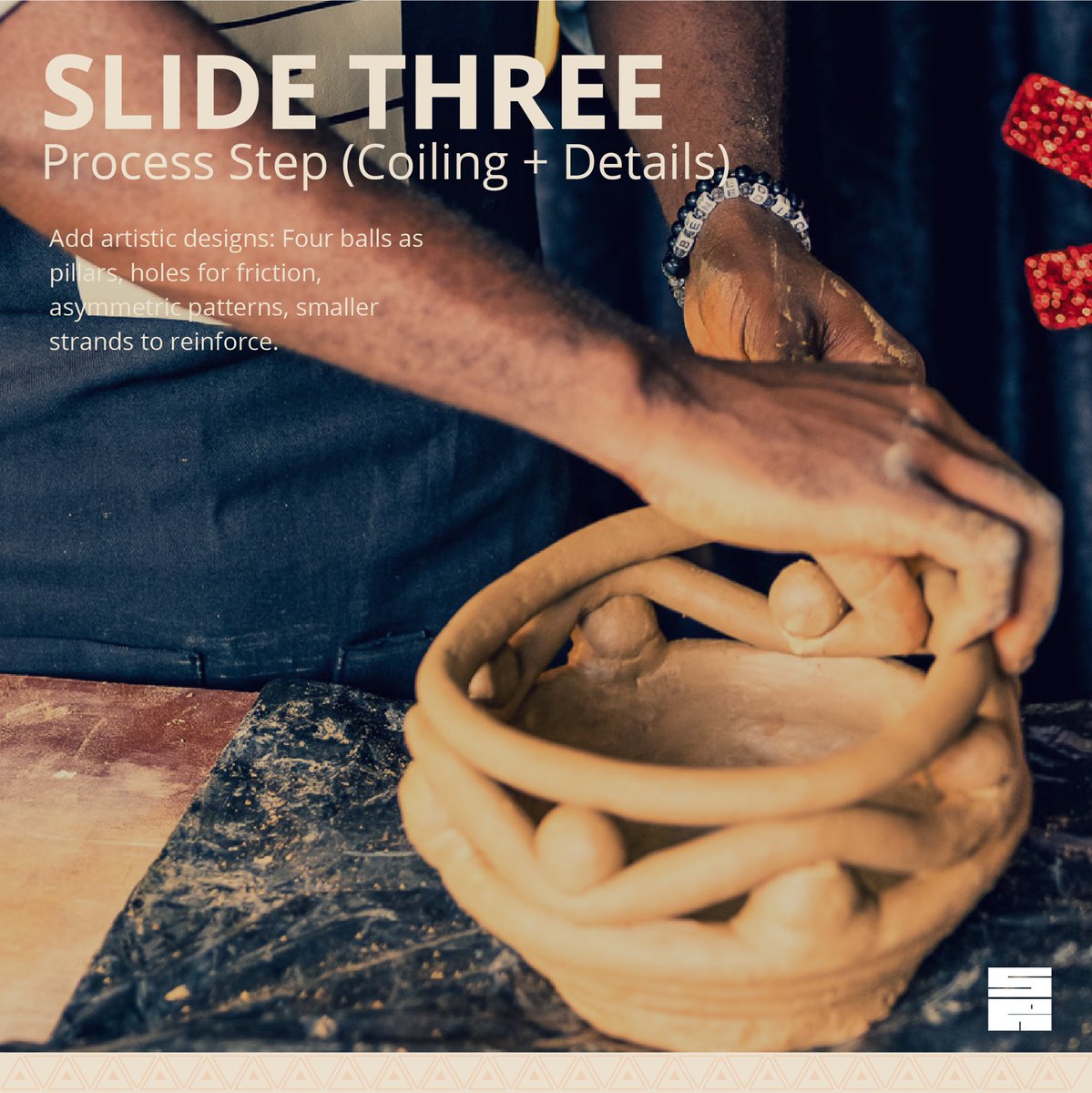 squareroot_com's tweet image. From clay to bloom 🌸
Benedict takes us through crafting a beautiful flower vase, step by step.
Full video is live on YouTube 🎥
Are you a potter and want to be featured on the show? Send us a DM 👋🏽

Would you try making this vase yourself?

#SquareRootStudio #PotteryProcess