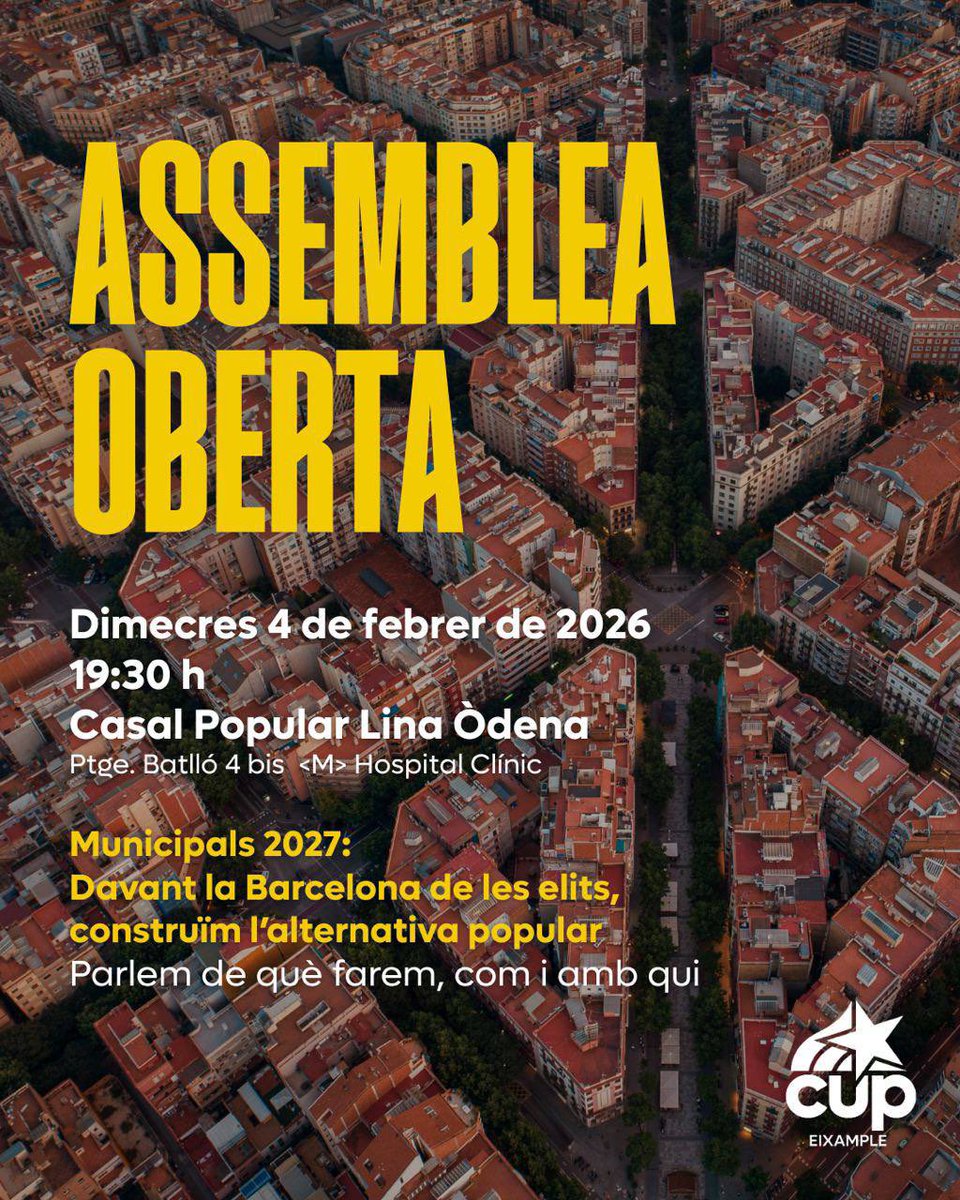 CUP Eixample tweet media
