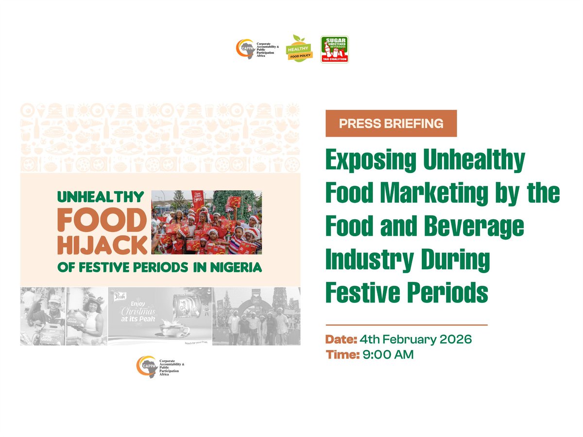 HealthyFood_NG's tweet photo. Thank you for joining us. If you missed the event, catch up via https://t.co/oQhauZf73C
#SSBTax #ReduceSalt #HealthyFoodPolicy https://t.co/cfvSWFyIRW