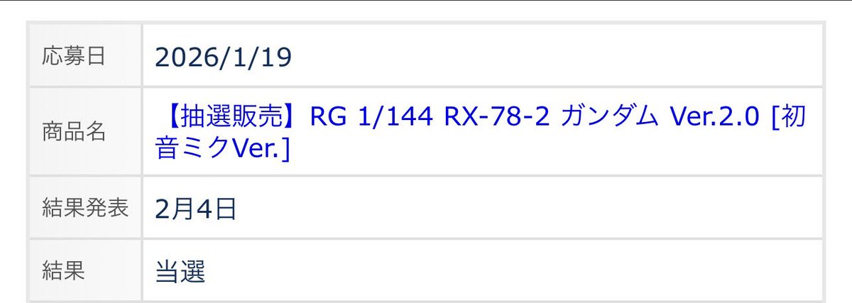 お、嬉しい、、、ザクはまた落ちたか。