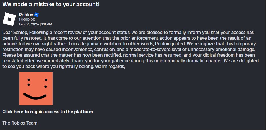Roblox Notifier 🔔 tweet media