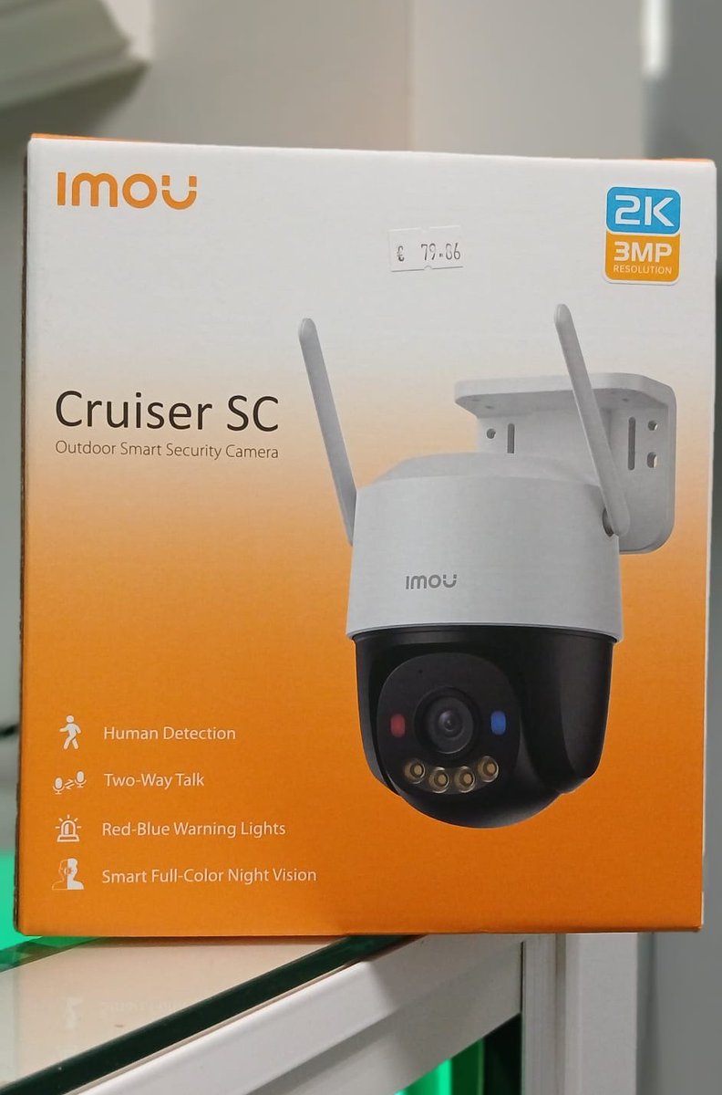 KmarJaen's tweet photo. 👁️‍¡Amplía la seguridad de tu hogar con la cámara motorizada Cruiser SC 3MP! 👁️‍
✅WiFi Dual
✅3.6 mm / Autotracking / IR+ Full color
✅Audio bidireccional / Sirena + Flash azul-roja
✅Detección humanos
✅IP66
⤵️Consúltanos⤵️
🌐https://t.co/eah98sUjrK
#CCTV #camarasdeseguridad https://t.co/rQqPT5GsPi