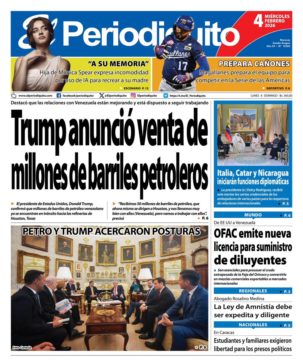 Prensa Nacional Impresa 

<a href="/TortoleroFM/">Jacqueline Tortolero</a>