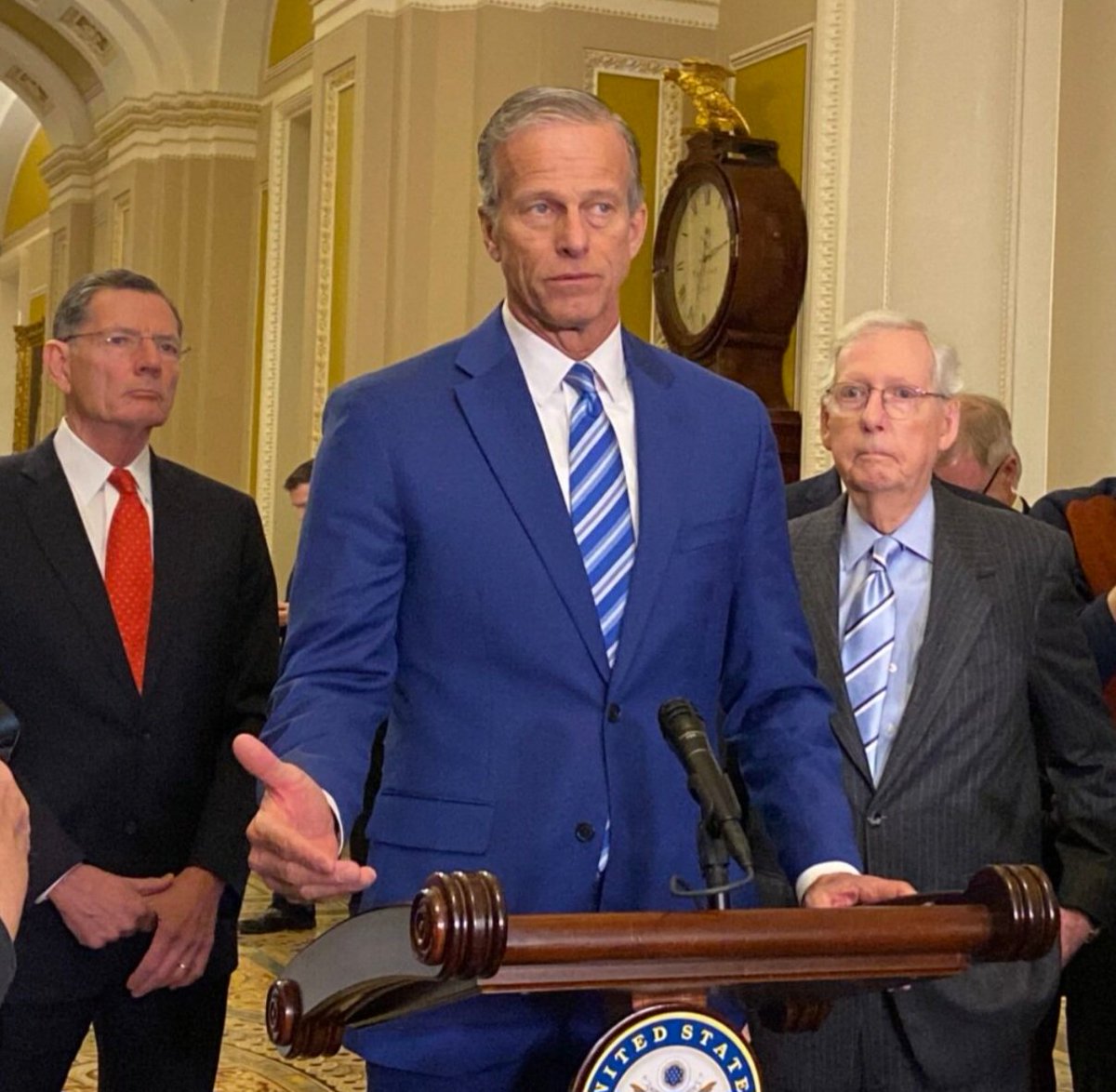 RealHickory's tweet image. Good morning to everyone who knows John 'Schumer' Thune is a backstabbing MAGA traitor and has no intentions of passing the SAVE ACT.