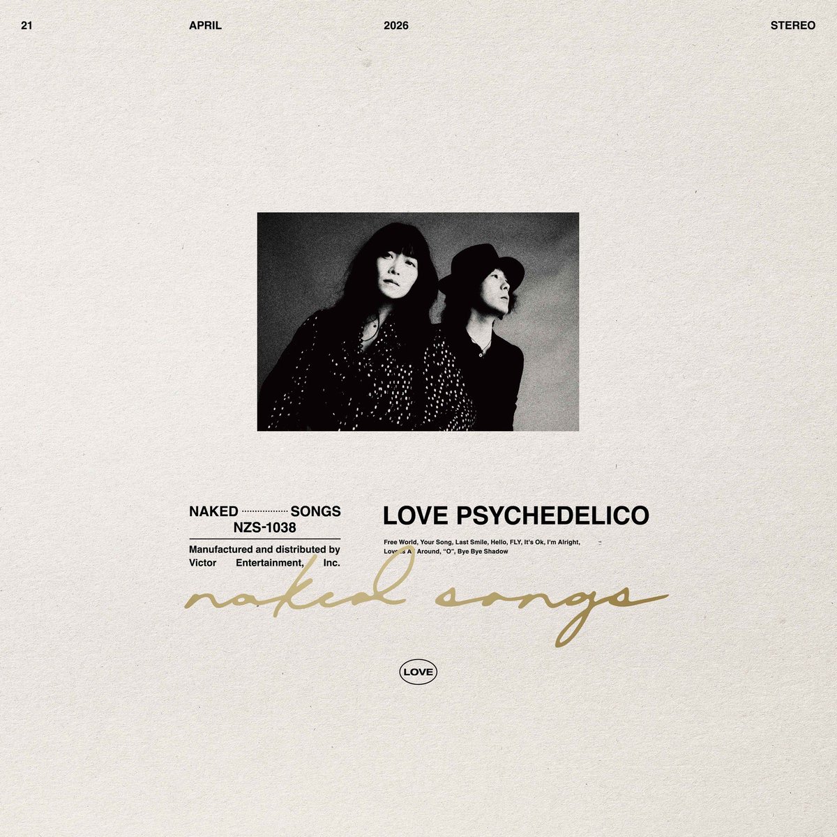 Release】 25th記念アルバム「LOVE PSYCHEDELICO NAKED SONGS」 完全