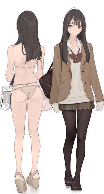 キャラメルブレザータイツガール
