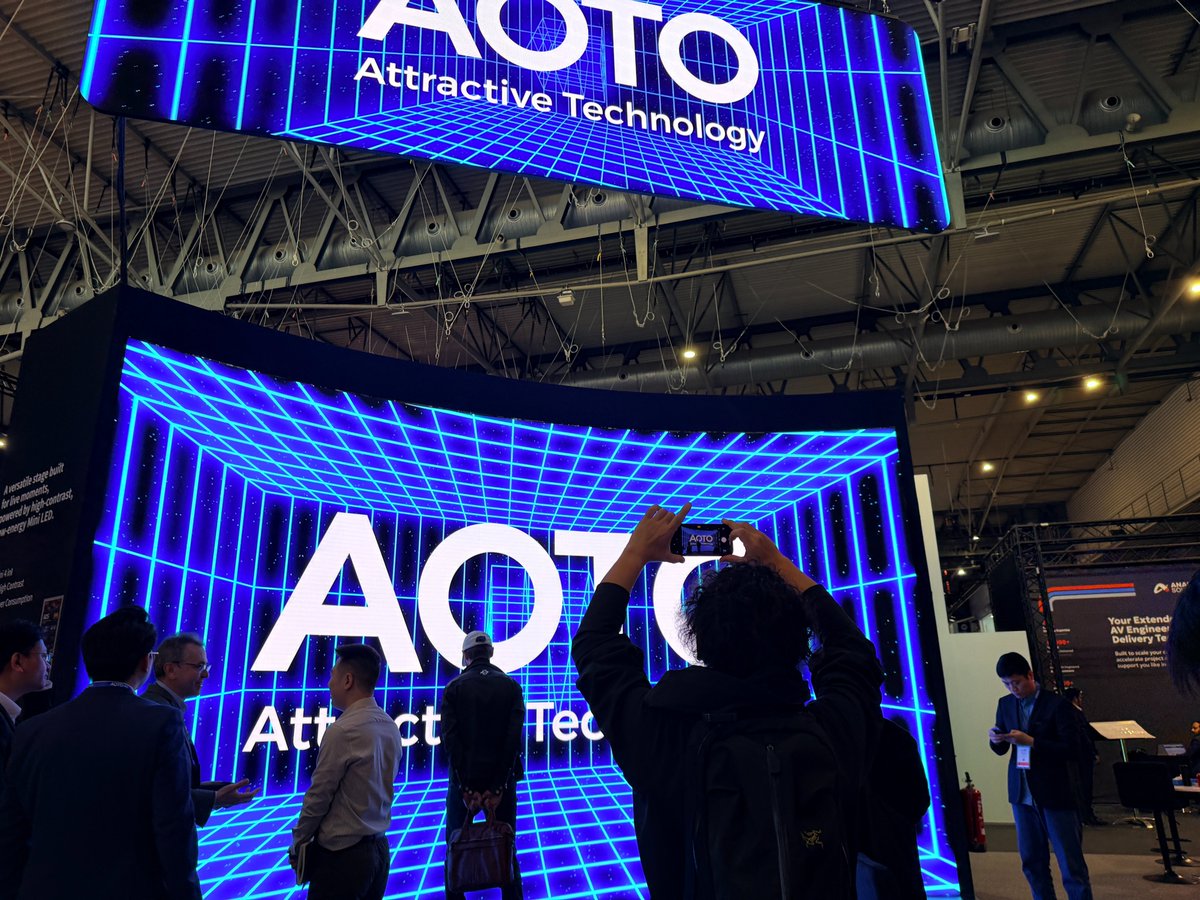 AOTOElectronics's tweet image. Strong start at our booth — great energy already in the air. 🤗
Join us for 𝐇𝐚𝐩𝐩𝐲 𝐇𝐨𝐮𝐫 𝐭𝐨𝐝𝐚𝐲, 𝟏𝟔:𝟑𝟎–𝟏𝟕:𝟑𝟎, at 𝐇𝐚𝐥𝐥 𝟑 – 𝟑𝐄𝟕𝟎𝟎.
Drinks, chats, maybe a few good ideas.
Drop by — we'd love to see you!

#ISE2026 #AOTO #LEDtechnology #LEDDisplay
