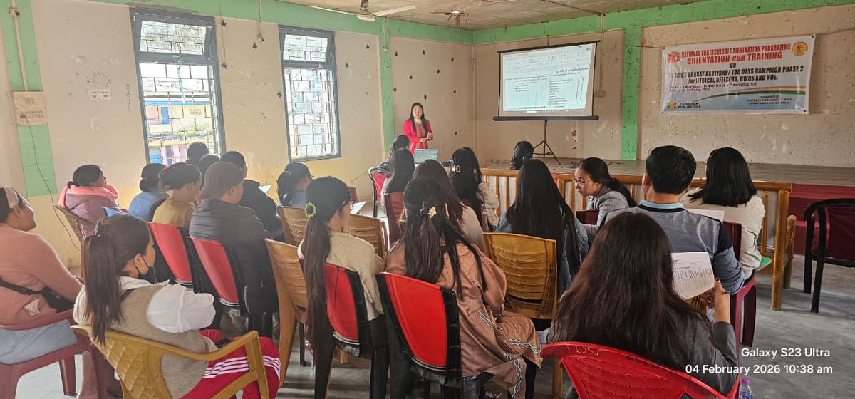 TbPrograme's tweet photo. Orientation on TB Mukt Bharat 100 Day Campaign Phase 2 was conducted for Medical Officers, HWOs,  NOs and ASHAs on 4th February 2026 at Tadak Dulom District Hospital Daporijo https://t.co/uPwulG94ss