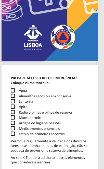 Tenha o seu kit de emergência para 72h sempre à mão, combine com a sua família pontos de encontro em casos de emergência. 
Tenha também um Power bank com carregamento solar.
#alerta #kitdeemergência #ProteçãoCivil