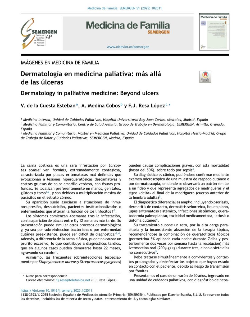 Dermatologia Semergen tweet media