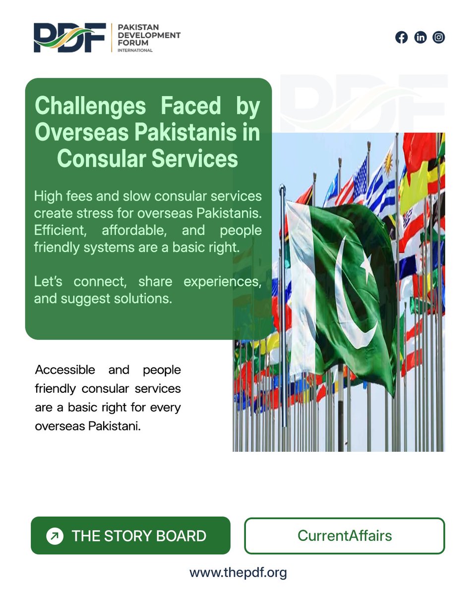 Pdfter's tweet photo. Consular systems should serve people, not stress them. Connecting overseas Pakistanis to raise voices, share solutions, and demand better services.
#OverseasPakistanis #GlobalPakistan #digitaltransformation #challenge https://t.co/PULOaf4wAs
