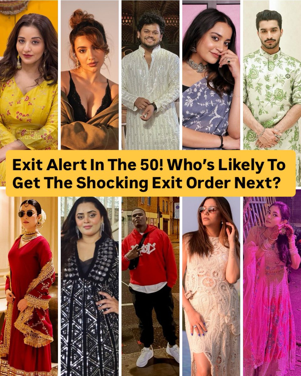 tellymasala's tweet photo. Tension is rising in The 50 as the next exit order looms closer. With alliances breaking and tempers flaring, fans are eager to know who will be shown the door next.
#The50 #ExitOrder #RealityShowBuzz #EliminationDrama #tellymasala https://t.co/y3vSVrr8iE
