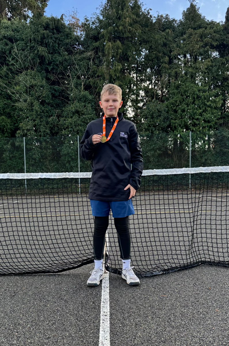 bedesprep's tweet image. Another tennis win for Year 6 pupil Matthew..! 🎾🏆

He won an U14 tournament in London despite being in the 11U category! Congratulations!