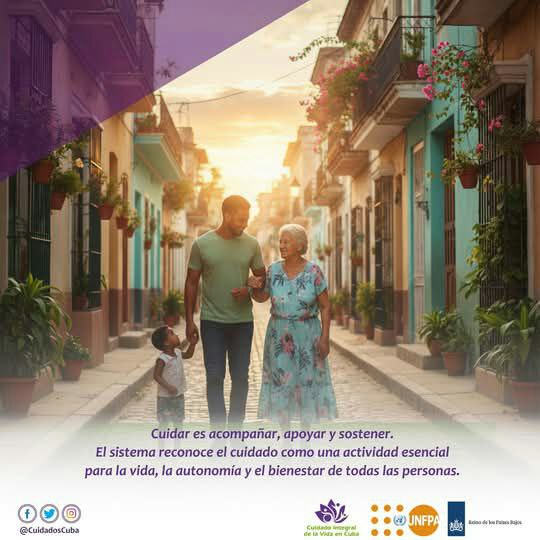 Cuidar es acompañar, apoyar y sostener.
El sistema reconoce el cuidado como una actividad esencial para la vida, la autonomía y el bienestar de todas las personas.
#CuidadosCuba #MtssCuba
