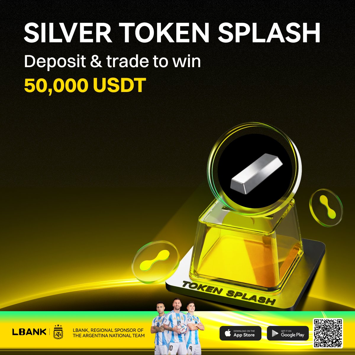 🎉 SILVER Token Splash مفعّل الآن على LBank! 🎉

💰 قم بإيداع وتداول SILVER لمشاركة جوائز ضخمة بقيمة 50,000 USDT!

👉 انضم الآن:

lbank.com/token-splash/S…