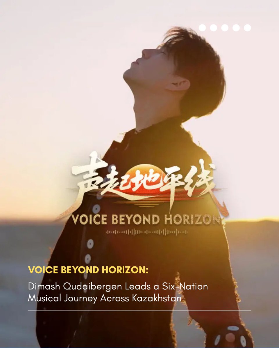 KazEmb_Pretoria's tweet image. Voice Beyond Horizon premieres Feb 5, 2026. Initiated and led by Dimash Qudaibergen, the Kazakh-Sino music reality and travel show, co-produced with Hunan TV, unites elite vocalists from six countries on a journey across Kazakhstan.

1/2 ⬇️