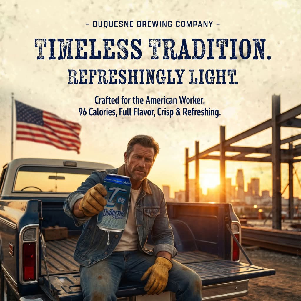 DuquesneBeer's tweet photo. 96 Calories. 
Still Tastes Like Real Beer.

@DuquesneBeer

Our light beer brings the crisp, refreshing flavor you expect—without the heaviness you don’t. Crafted for the American worker who wants real taste.

Grab An LT Today! 🍺

#DuquesneBrewingCompany #TrendingNow #Viral #Beer https://t.co/jmrQCHkFS1