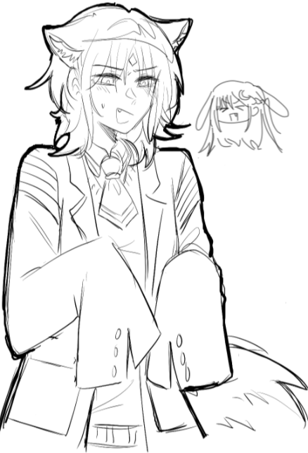 magma iroha wearing tachyon's G1 outfit cuz why not #超かぐや姫 #cosmicprincesskaguya