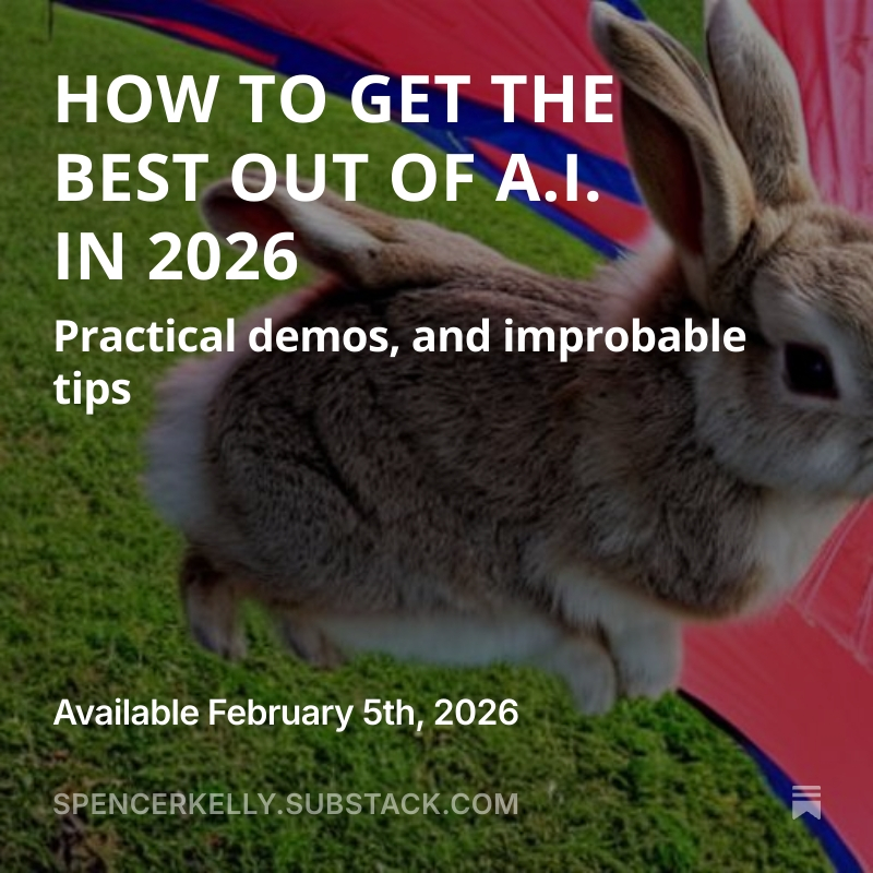 spenley's tweet image. If you want exclusive early access to the recording of Spencer Kelly's AI Masterclass, it'll be in this newsletter, delivered to your inbox first thing tomorrow.
Please spread this message far and wide, subscribe and enjoy!