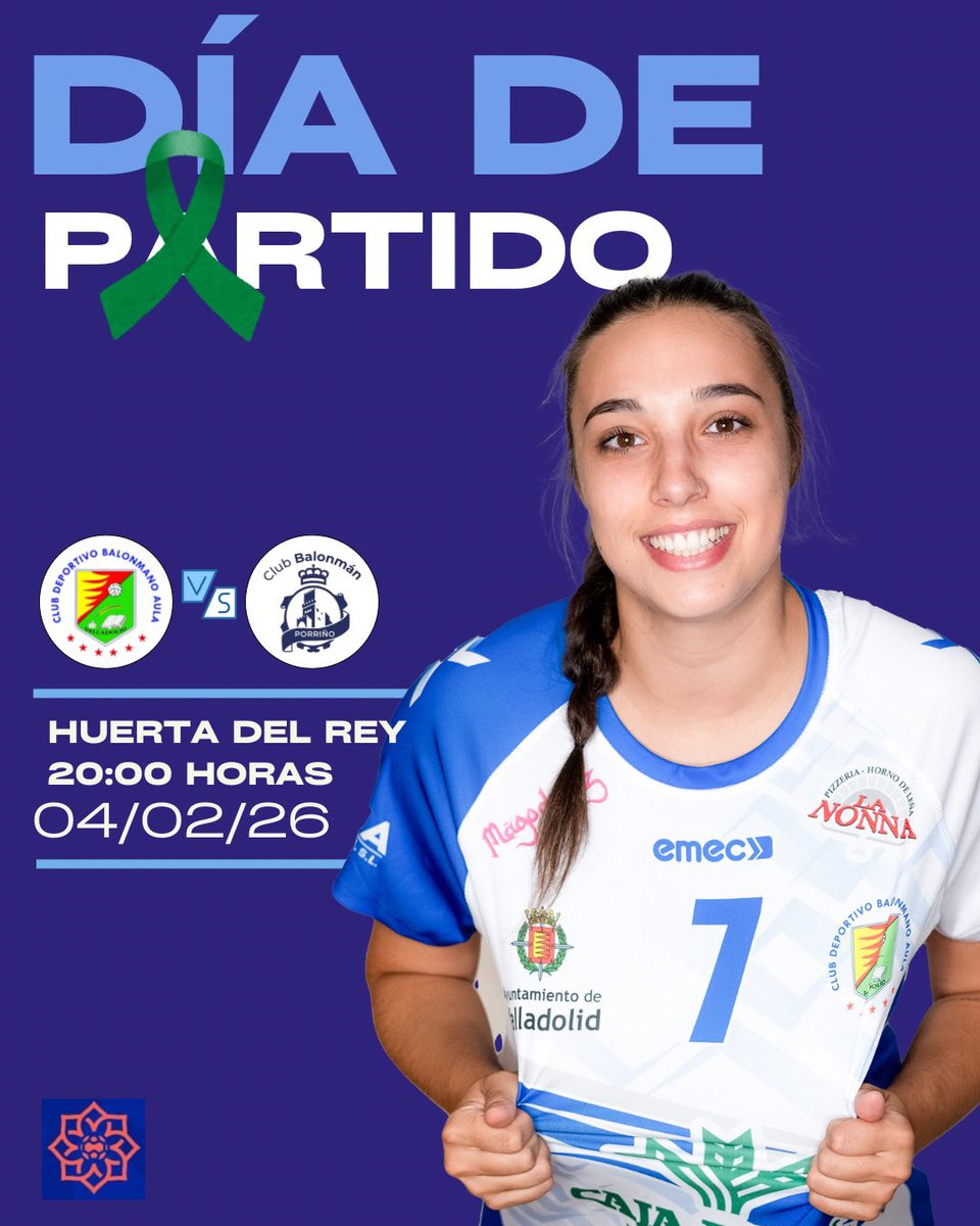 💙 ¡Hoy hay partidazo! Si eres abonado, ven con dos invitados absolutamente gratis. 

🏆 Copa de la Reina
🕢 20:00 horas 
🤾🏽‍♀️ @bmporrino 

#40AñosLatiendoContigo