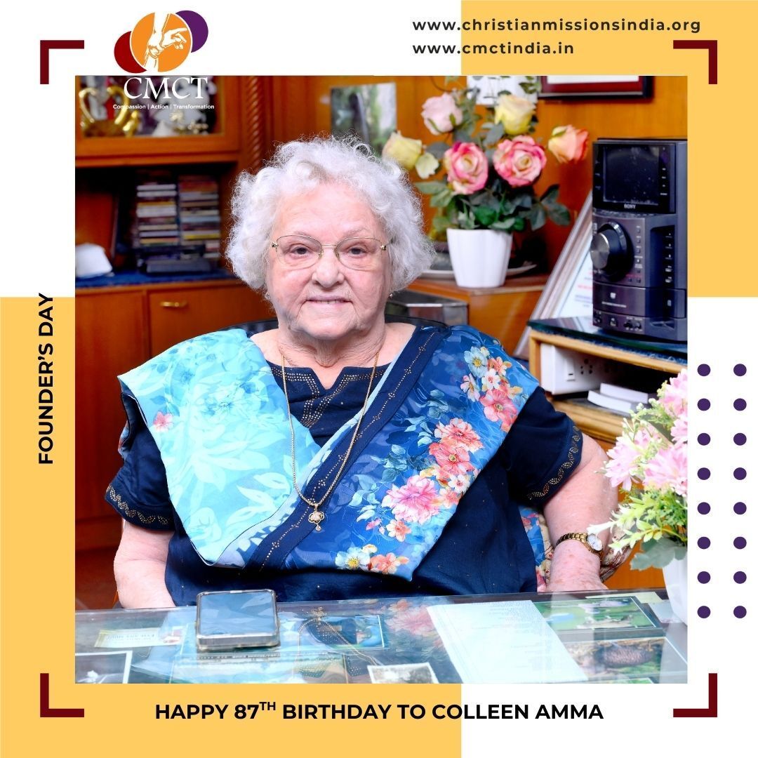 cmctindia_org's tweet photo. Wishing Colleen Amma a very happy 87th birthday 🎉

Grateful for a life marked by compassion, dedication, and a lasting impact on countless lives. May her journey continue to inspire many more.

To know more, visit – https://t.co/mRsheK1wAk
#HappyBirthday #CMCT #Gratitude #Legacy https://t.co/uwkNuntGLp