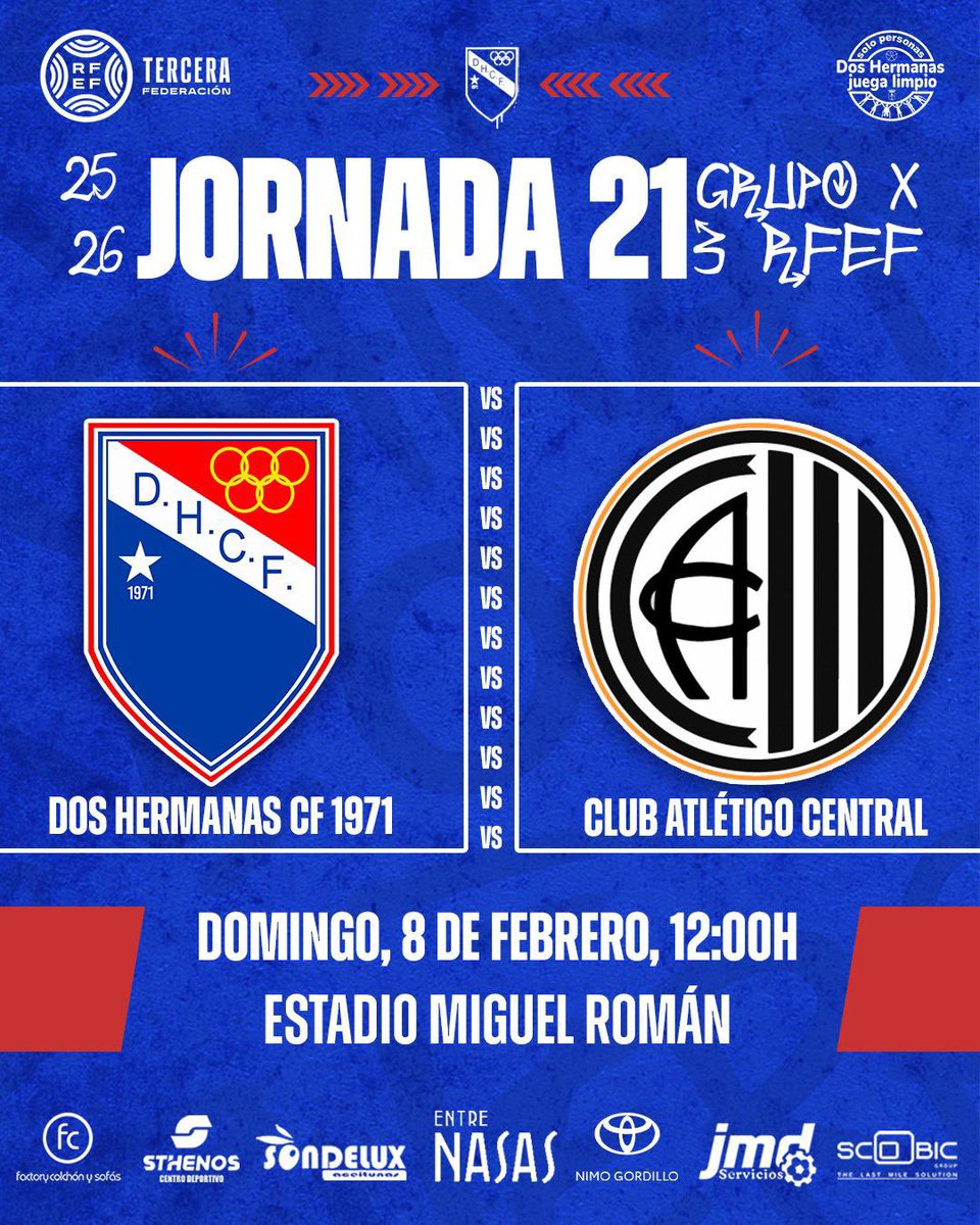 📣 Dos Hermanas, este domingo el Miguel Román tiene que rugir 🔴🔵🔥

Este domingo tenemos una cita importante en el Miguel Román. Un partido clave en el que necesitamos una grada entregada desde el primer minuto, apretando y empujando al equipo hacia una nueva victoria.