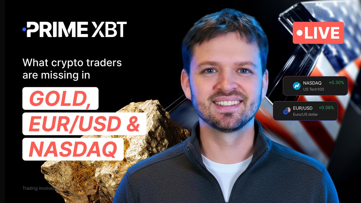 🔴 Join us today we break down #Gold, #EURUSD, and the #NASDAQ, and show what many crypto traders are missing in #TradFi.

If you’re looking to expand beyond crypto and sharpen your macro edge, this one’s for you.

🕐 4 Feb, 12:30 UTC

👉 Tune in: youtube.com/watch?v=2WChe7…