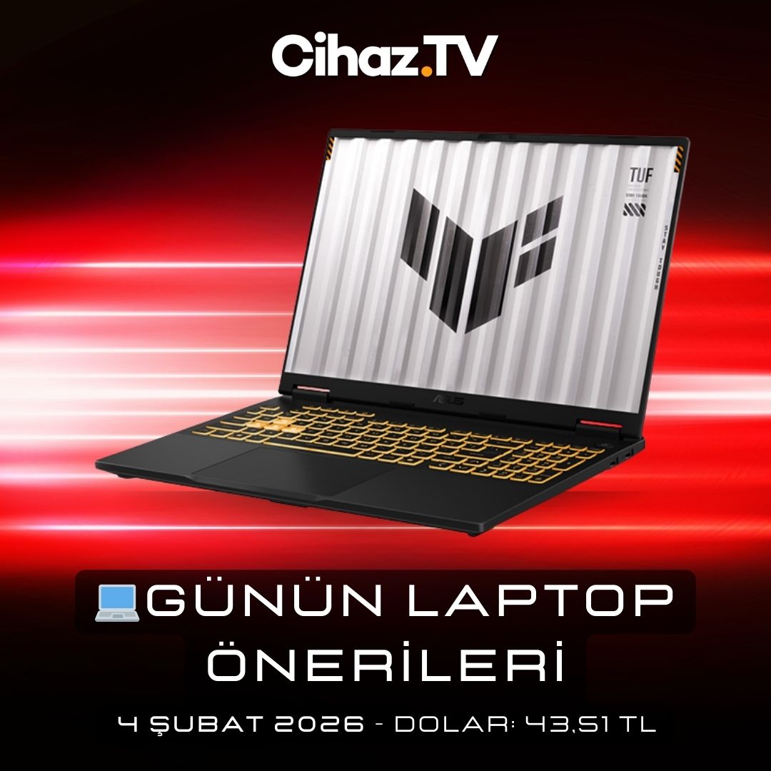 💻 🔥 Günün Laptop Önerileri Güncellendi (4 Şubat 2026 – Dolar: 43,51₺) : cihaz.tv/gunun-laptop-o… 

💥🎉 CihazTV Forum Açıldı! Buyurun: cihaz.tv/forum/ 

#işbirliği
