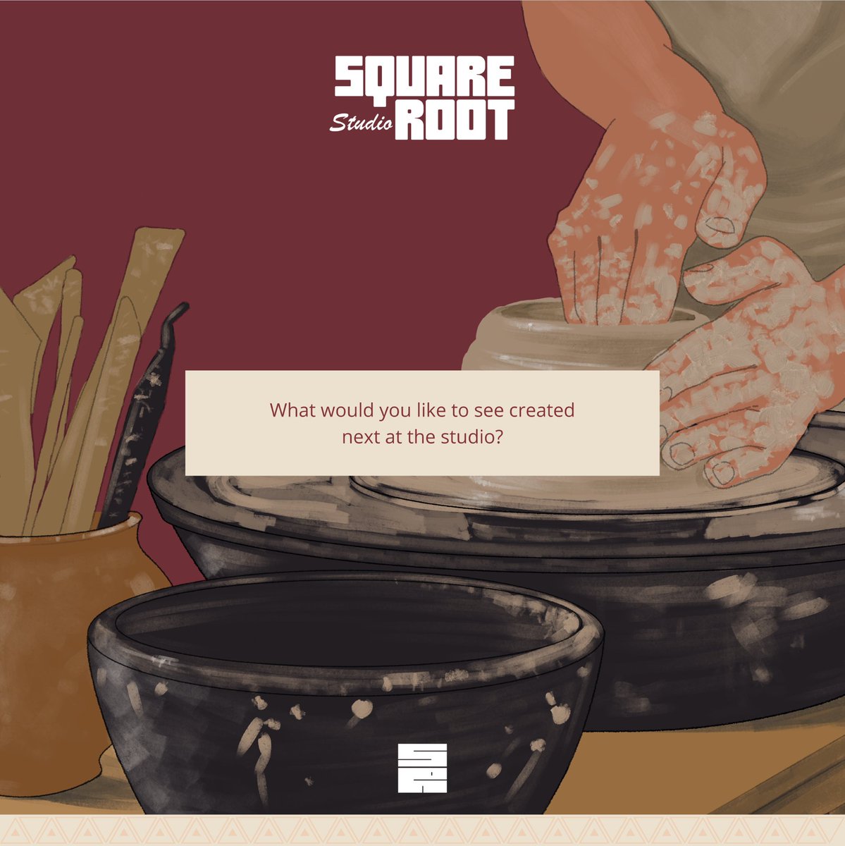 squareroot_com's tweet image. PART 2
Full video on YouTube 🌟
#SquareRootStudio #PotteryProcess #ClayArt