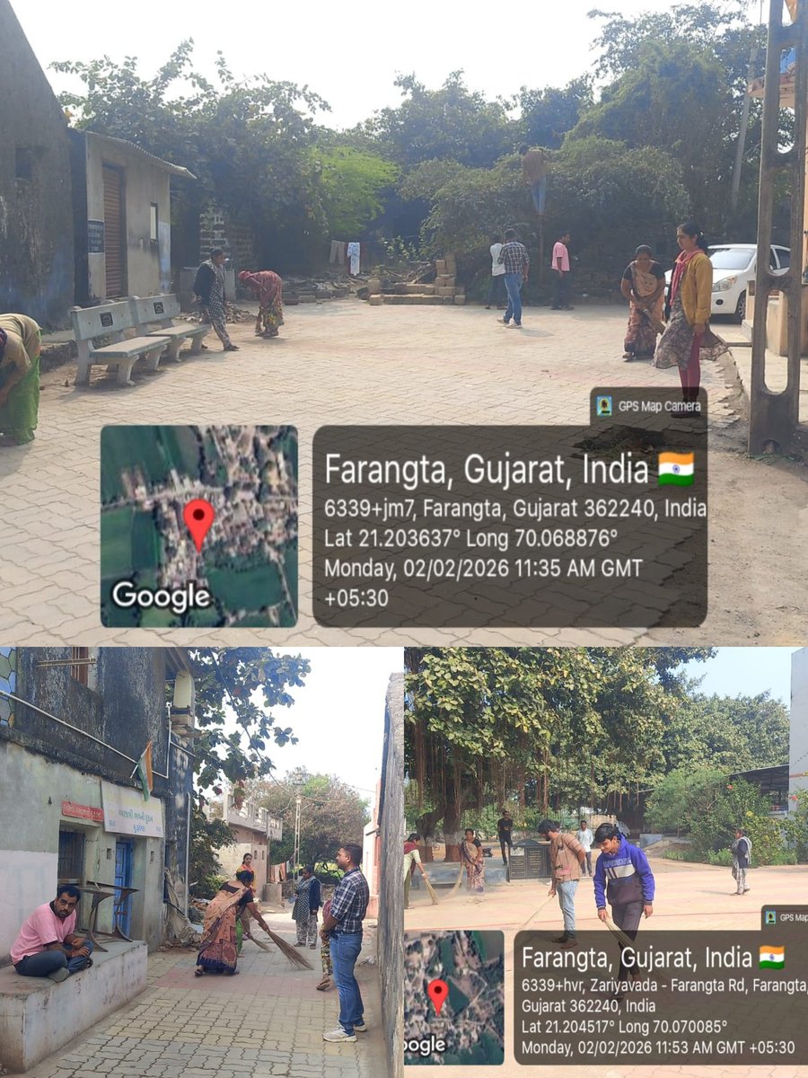 માન કેન્દ્રીય મંત્રી શ્રી મનસુખભાઈ માંડવીયા સાહેબના શીલ ગામે કાર્યક્રમ અંતર્ગત ગામે ગામની શેરીઓમાં, જાહેર રસ્તાઓ પર તેમજ સરકારી કચેરીઓ માં સફાઈ કરવામાં આવી.
<a href="/CMOGuj/">CMO Gujarat</a> 
<a href="/mopr_goi/">Ministry of Panchayati Raj, Government of India</a> 
<a href="/collectorjunag/">Collector Junagadh</a>
<a href="/DdoJunagadh/">DDO Junagadh</a>
<a href="/esdmkeshod/">ASSISTANT COLLECTOR & SDM KESHOD</a> 
<a href="/mammangrol12/">MAMLATDAR MANGROL</a>
<a href="/TDO_MANGROL_JND/">TDO-MANGROL(JUNAGADH)</a>