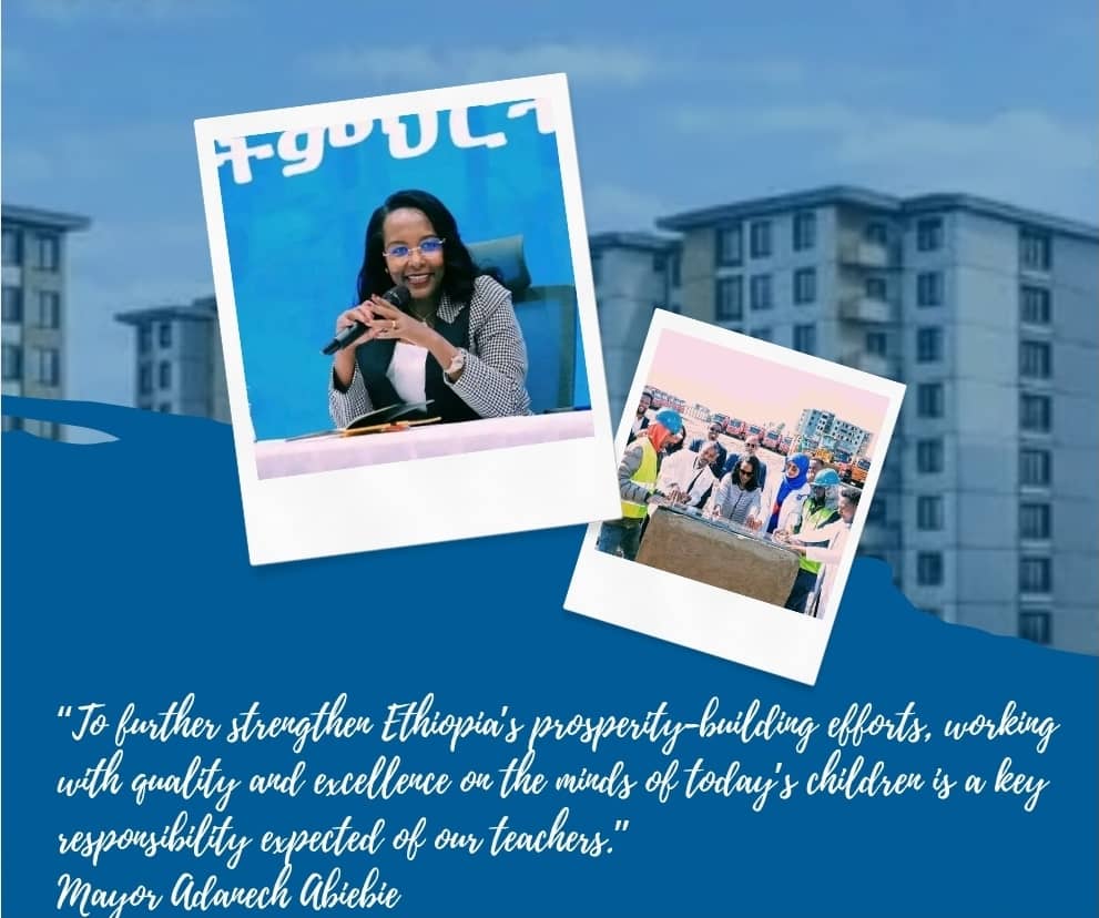 ye_iku's tweet photo. “To further strengthen Ethiopia’s prosperity-building efforts, working with quality and excellence on the minds of today’s children is a key responsibility expected of our teachers.”

Mayor Adanech Abiebie https://t.co/NtdX6kSzij