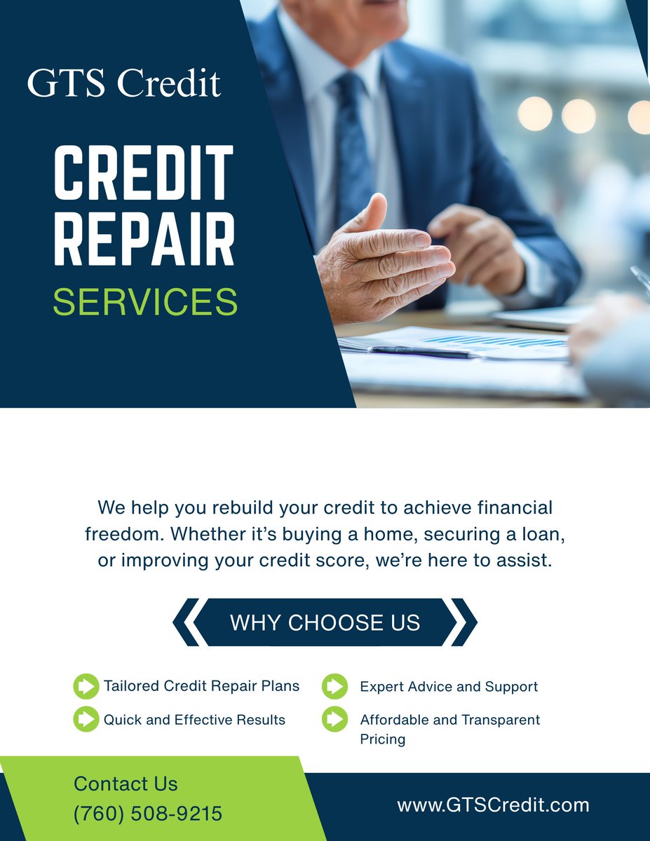 Joegts's tweet photo. We're here to repair your credit and
rebuild your financial future. https://t.co/v80bN2LPAX