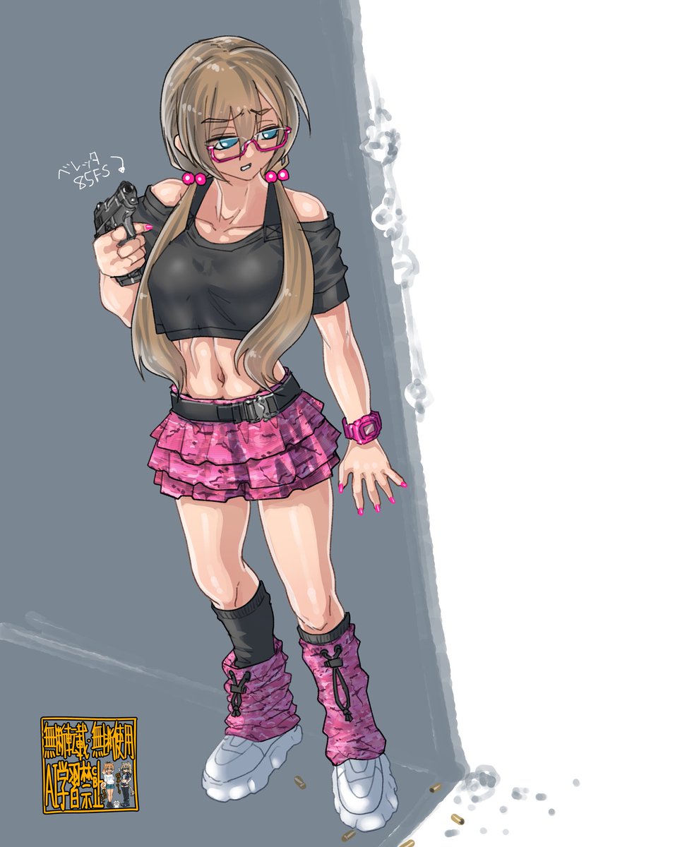 「桃眼鏡私服案らくがき2改」|CBのイラスト