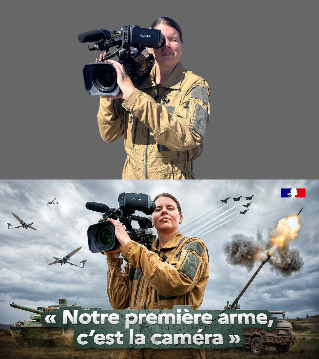 Nouvelle miniature Youtube pour la chaîne du Gouvernement

"24H AVEC UN SOLDAT DE L'IMAGE !"

Avant/après⬇️