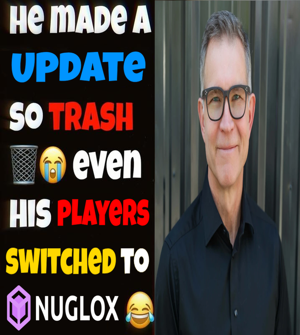 HE MADE A UPDATE SO TRASH EVEN HIS PLAYERS SWITCHED TO NUGLOX . COM (join pleaes)