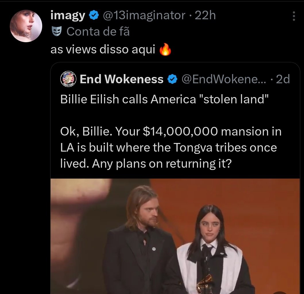 incrível como os fãs dessa ai são capazes de defender até o DIABO se for criticar a billie. que nojo