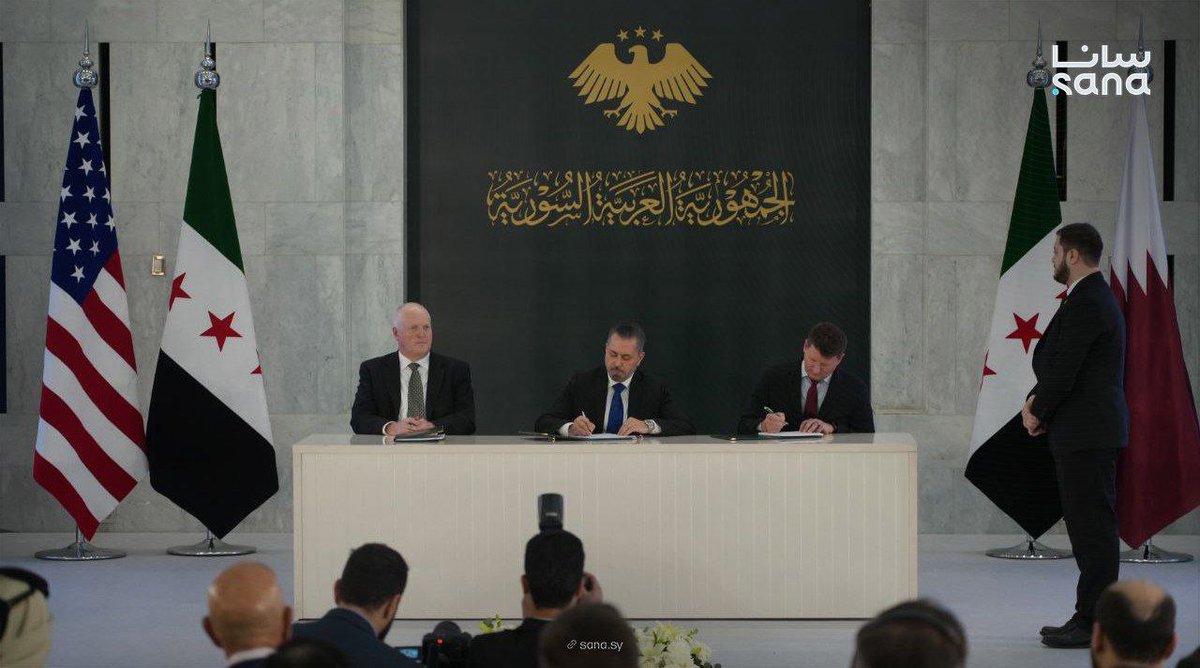 Si has leido el post que estoy citando abajo sobre las condiciones que ha puesto EEUU al gobierno de Al Sharaa en #Siria para que se le levanten las sanciones, te interesará saber como EEUU acaba de hacerse con los derechos de explotación de los yacimientos de petróleo y gas