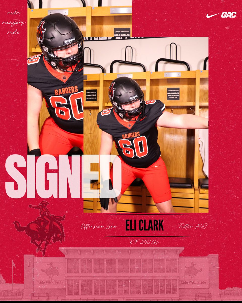 nwosufootball's tweet photo. Welcome to The Ranger Family! #RRR https://t.co/Zab3NkSCtU