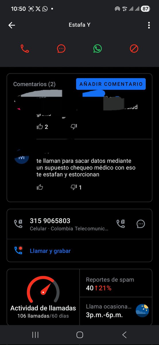 DxCr22's tweet photo. @MinSaludCol @infopresidencia @petrogustavo @GA_Jaramillo @Luis_AMartinezS @urregofinseya Señores están usando estos números para llamar haciéndose pasar por @biomed para supuesta campaña de examen @CaiVirtual @colCERT @MinSaludCol https://t.co/6EGwLDuQsC