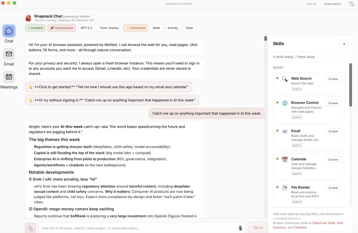 Knapsack tweet media