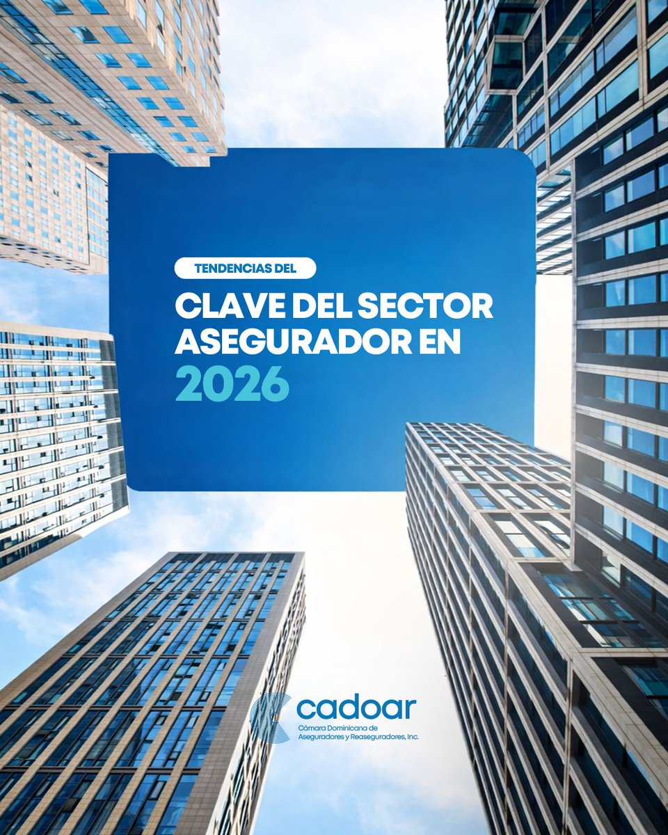 cadoarRD's tweet photo. El sector asegurador está en evolución constante.
En 2026 veremos mayor digitalización, inclusión y enfoque en riesgos emergentes.

¿Está tu empresa lista para el cambio?

#CADOAR https://t.co/e0Nvr9wtoR