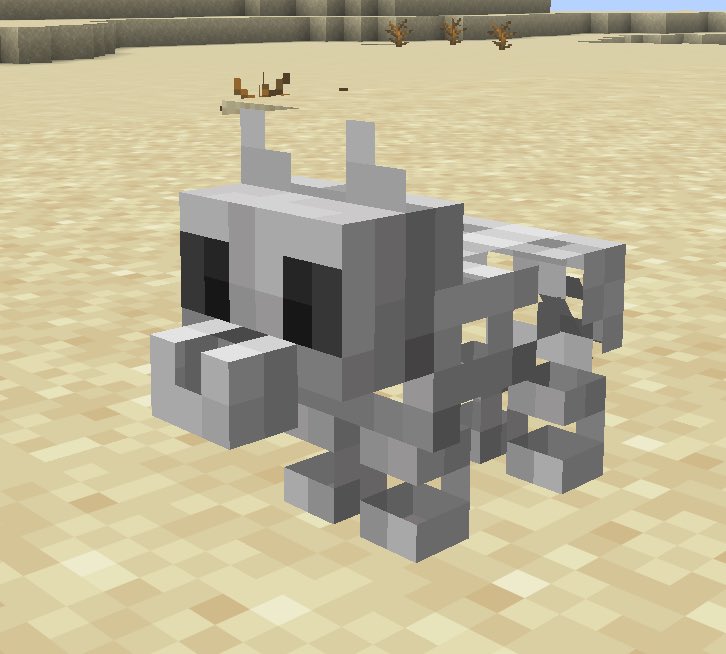 MintRefresh_MC's tweet photo. BABY GRIM! 💀🐺 Skeleton Wolf Pup!

Day 29 of making baby textures for #MinecraftEarth animals for my Earth Animals data pack.
https://t.co/pN60gWGPXH

This is the final day for MCE animals, but there's still one more texture to show...

#Minecraft #MinecraftArt #MinecraftCreator https://t.co/ISKT9DnaKL