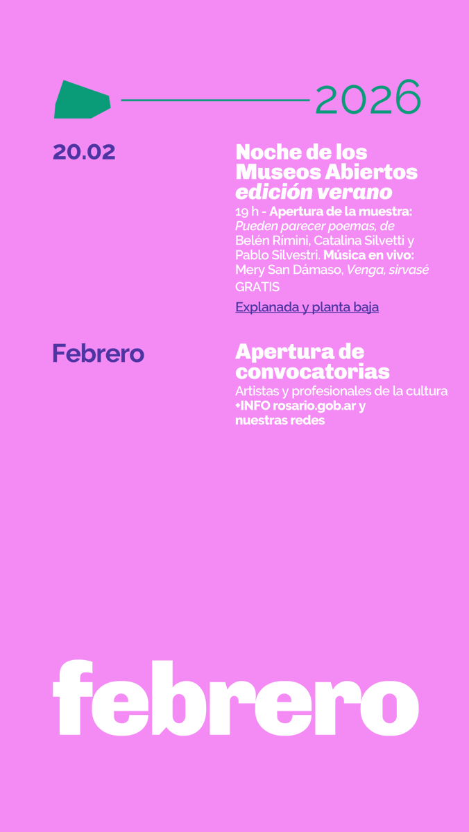 HOLA FEBRERO 🌹 hola mes del amor. Lo celebramos con una nueva edición de Aterrizaje de emergencia en tu ❤️ el arranque de los talleres de POV y nueva muestra para la Noche de Museos Abiertos -ed. verano. 🎶siempre con música en vivo 📢 Atenti que hay nuevas convocatorias...