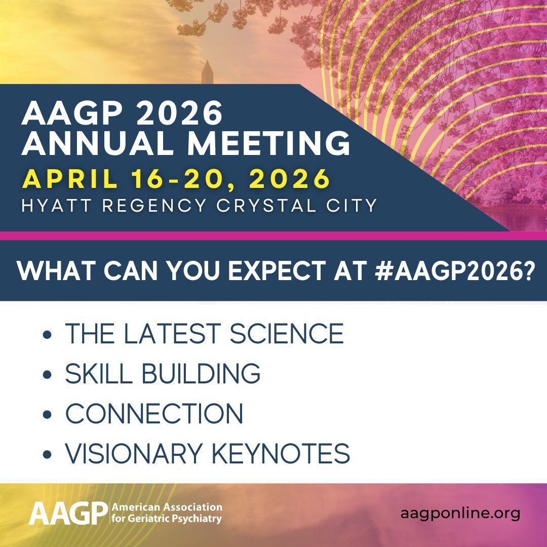 American Association for Geriatric Psychiatry tweet media