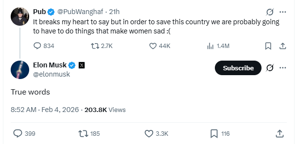 I had to check if it's real. WTAF! 
What do you mean <a href="/elonmusk/">Elon Musk</a>?