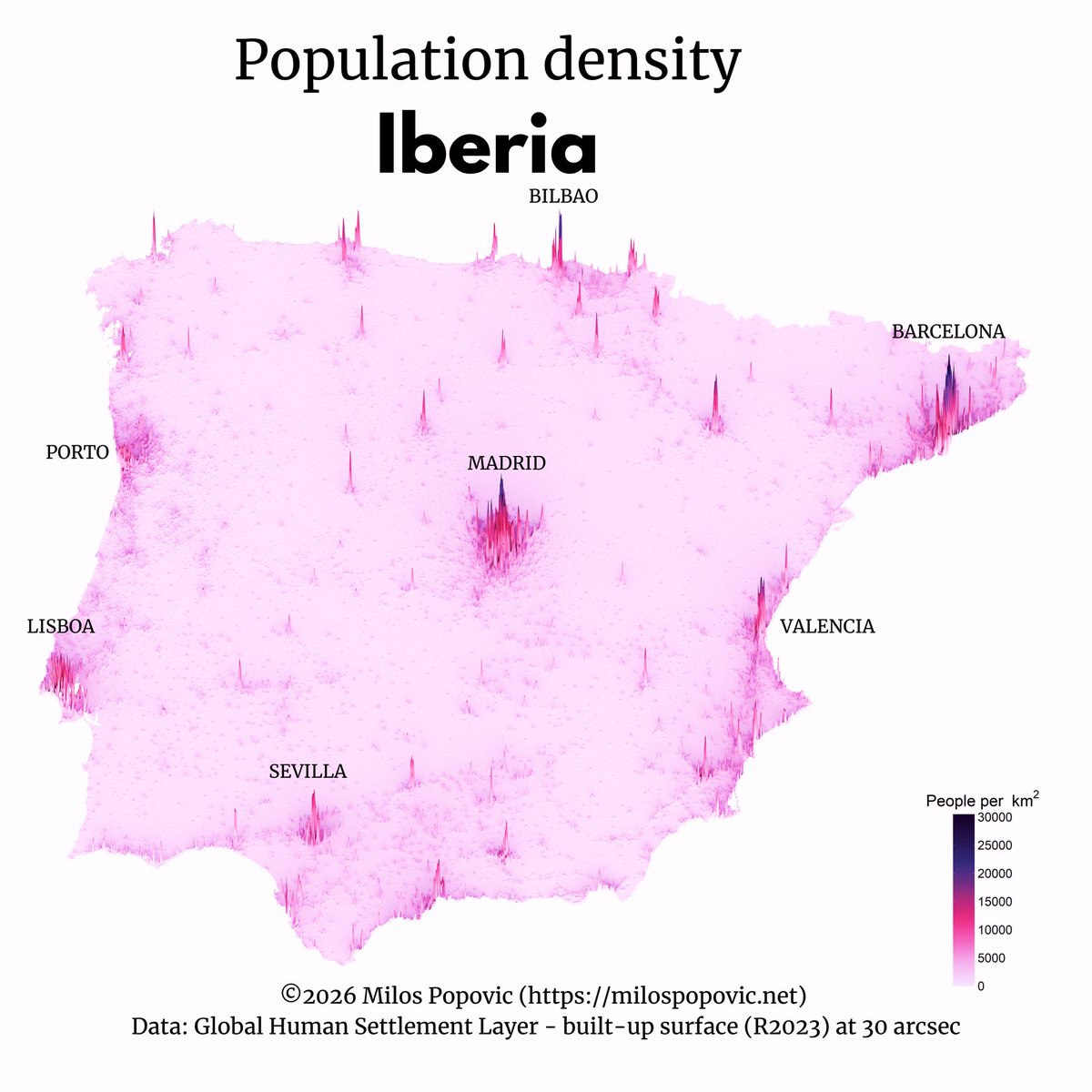 Iberia's empty heart.

47 million Spaniards, 10 million Portuguese. Yet most cling to the coasts and a handful of metros. Barcelona. Valencia. Lisbon. Porto. The edges are alive.

Is urban concentration inevitable? Or are we losing something we can’t get back?