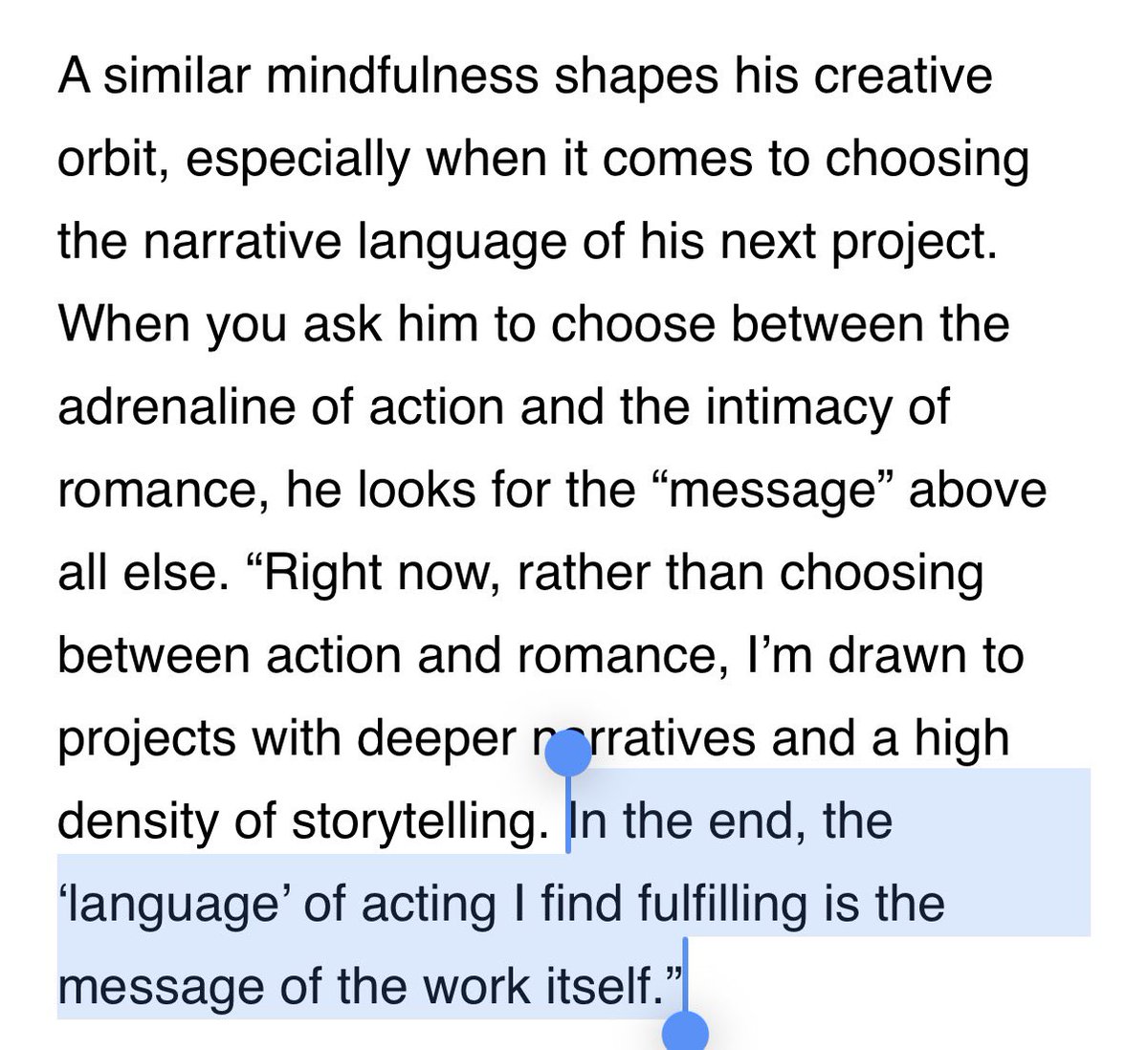 연기의 언어 < 이 표현 너무 짱천재개천재 표현같은데 인터뷰 영상 주시면 안될까요 @오쓰리