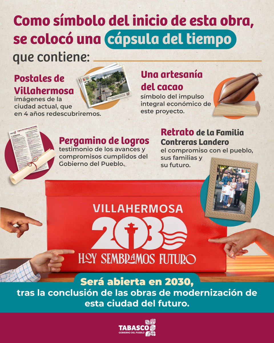 Gobdetabasco's tweet photo. 🏗️🪨Con la colocación de la primera piedra del Centro de Convenciones y Exposiciones, el Gobernador @TabascoJavier dio inicio a una obra clave de Villahermosa 2030, que impulsará el desarrollo, el empleo y la proyección de nuestra capital.

Hoy sembramos futuro para Tabasco. 🌆🤝
#GobiernoDelPueblo